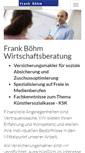 Mobile Screenshot of boehm-beratung.de