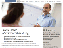 Tablet Screenshot of boehm-beratung.de